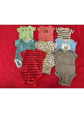 Baby Boy Clothing Bundle Set 8 Pieces 0-3 Months